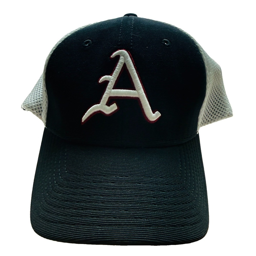 Arkansas Razorbacks Hat Houndstooth Black Embroidered Logo Mesh Stretch OS NWOT
